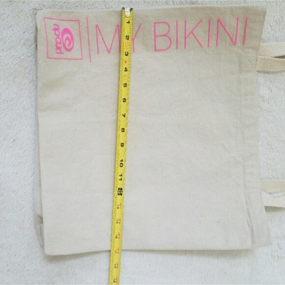 NP Curl My Bikini Swim Beach Tote, Handbag, Beach Bathing Suit Accessories, - Picture 4 of 6